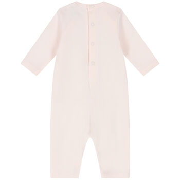 Baby Girls Pink Logo Romper